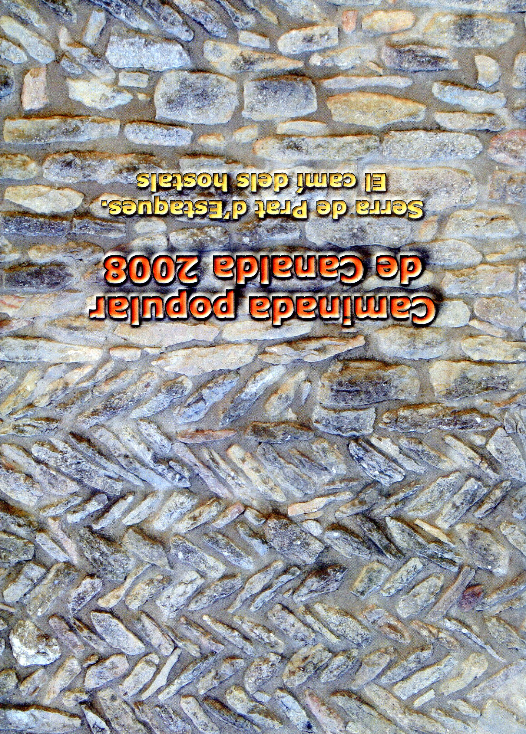 Caminada popular de Canalda 2008 : Serra de Prat d'Estaques. El camí dels hostals - Portada